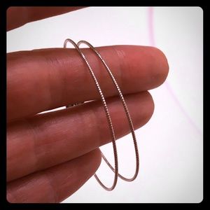 SOLD! Silver Hoop Earrings